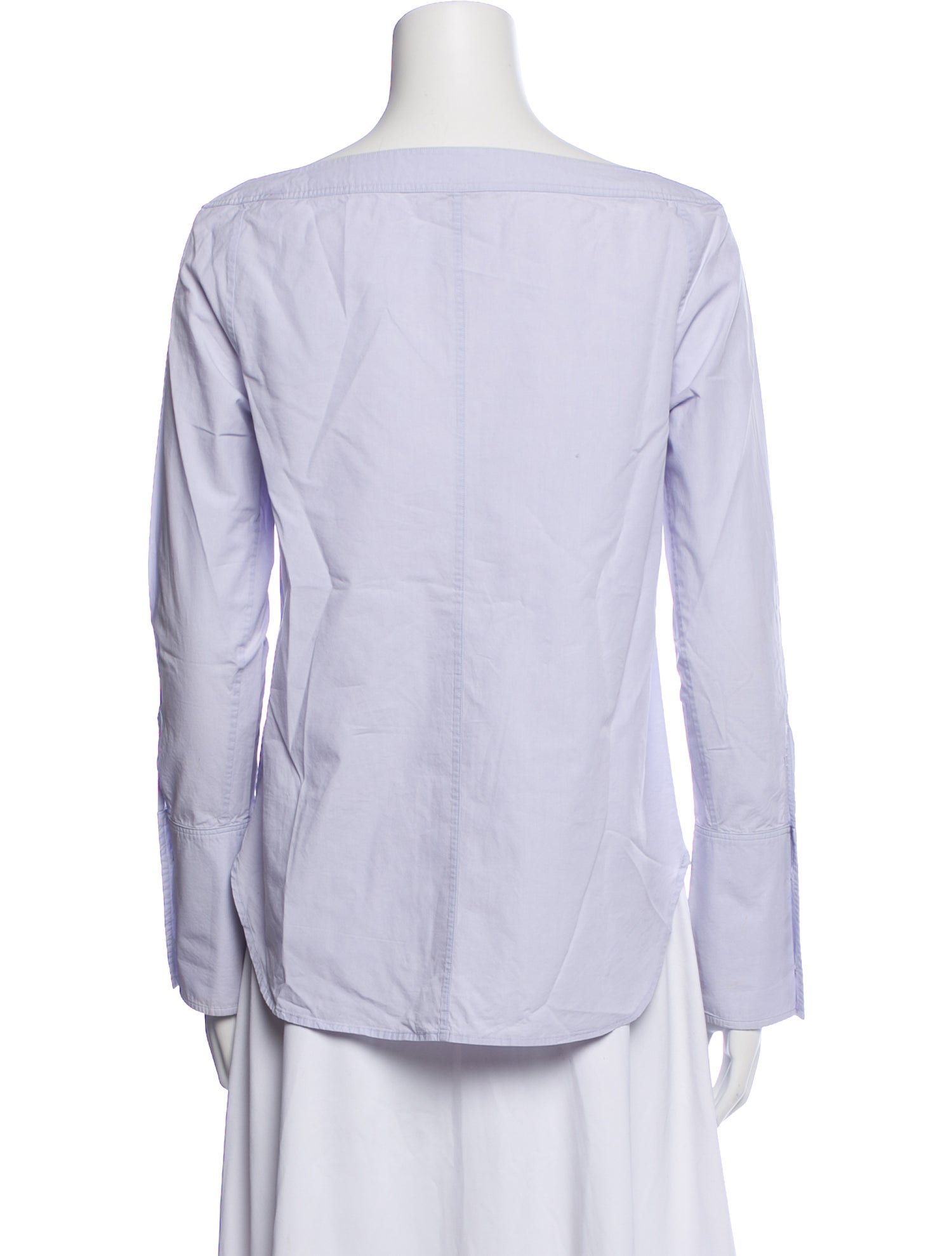 A.L.C. V-Neck Long Sleeve Button-Up Top