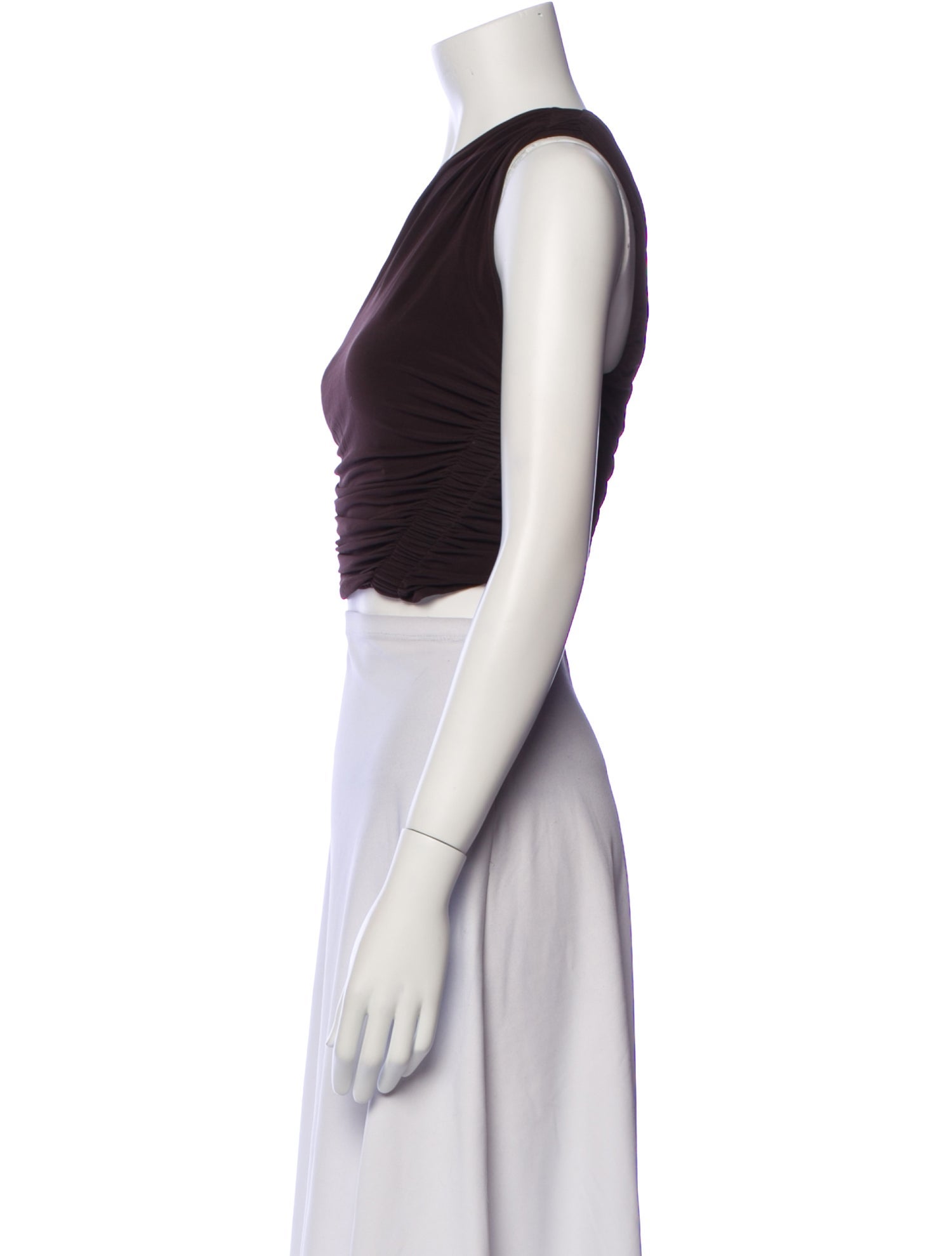 A.L.C. One-Shoulder Sleeveless Crop Top