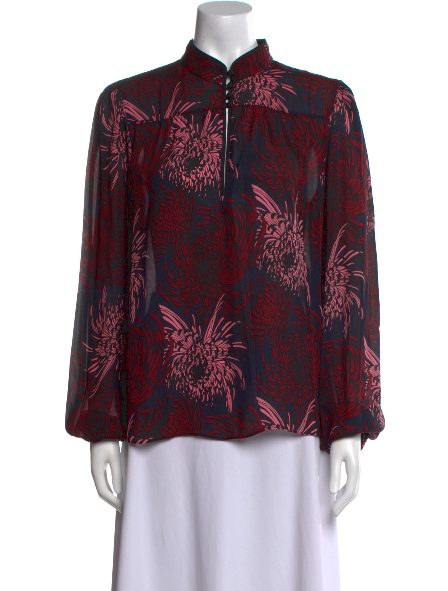 A.L.C. Silk Printed Blouse w/ Tags