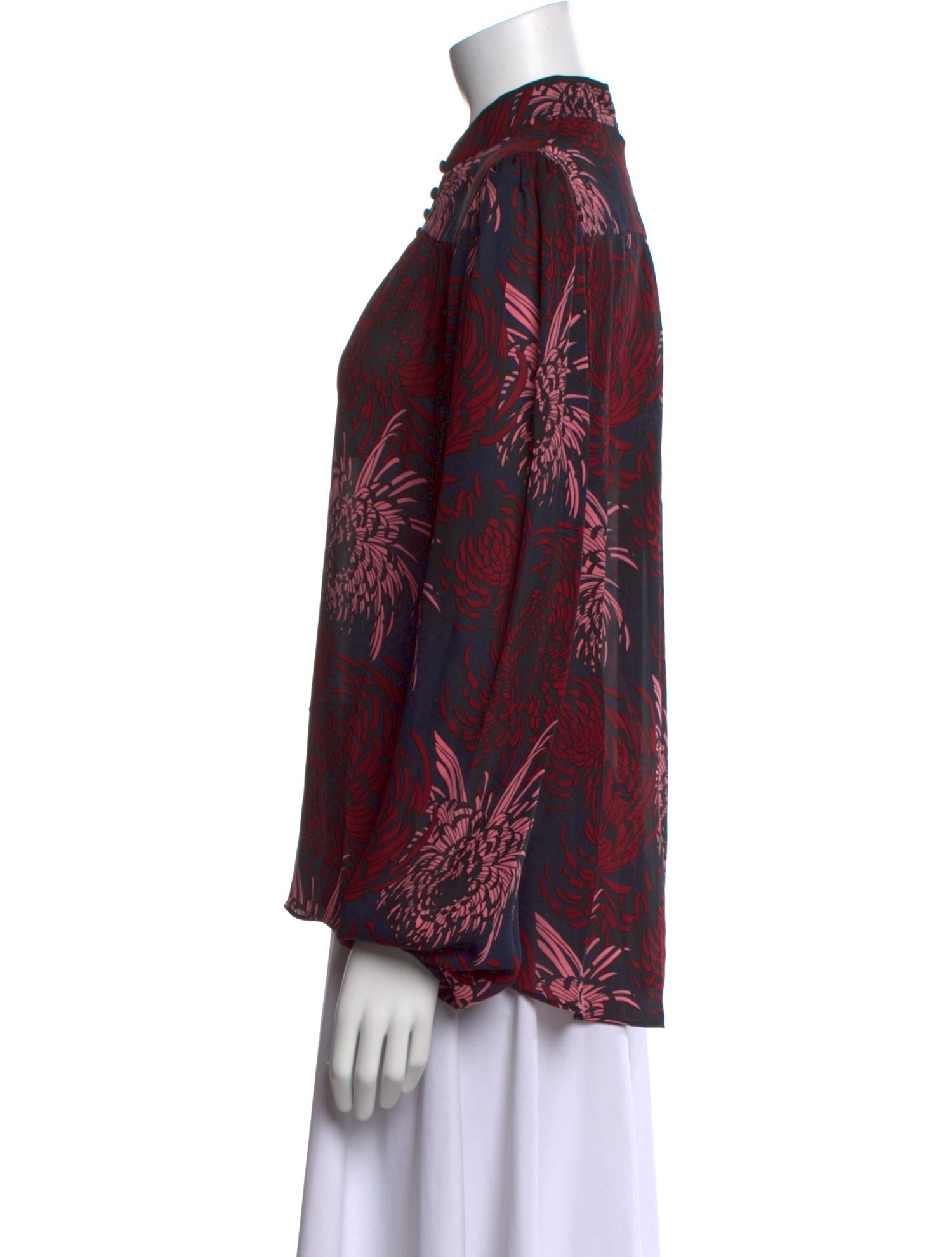 A.L.C. Silk Printed Blouse w/ Tags