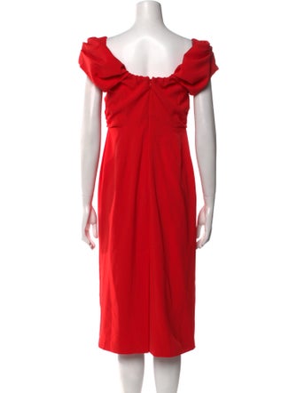 A.L.C. Scoop Neck Midi Length Dress