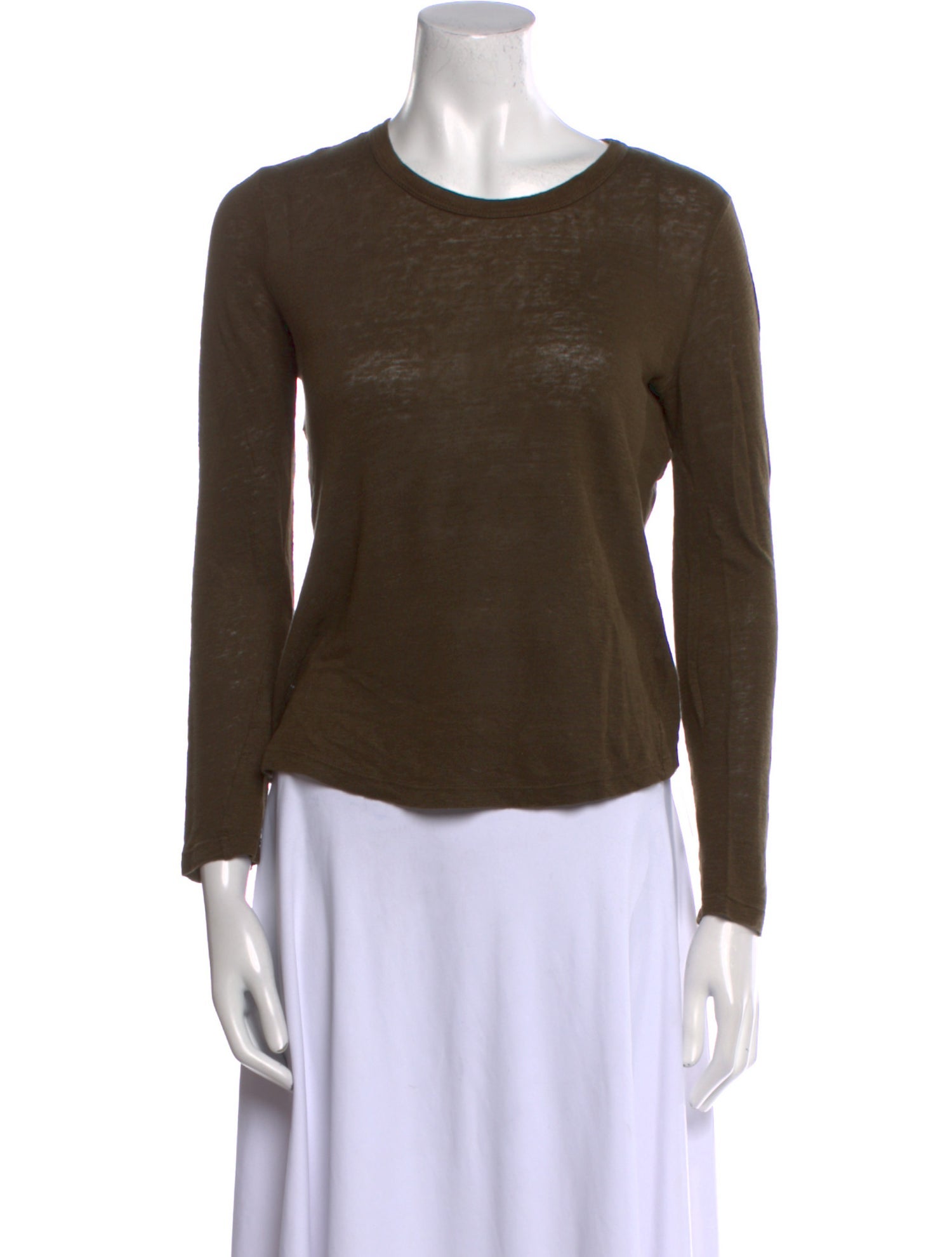 A.L.C. Linen Scoop Neck T-Shirt