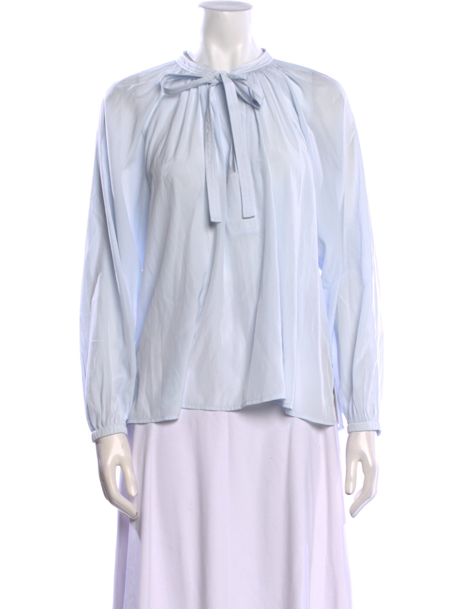 A.L.C. Tie Neck Long Sleeve Blouse