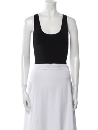 A.L.C. Scoop Neck Sleeveless Crop Top