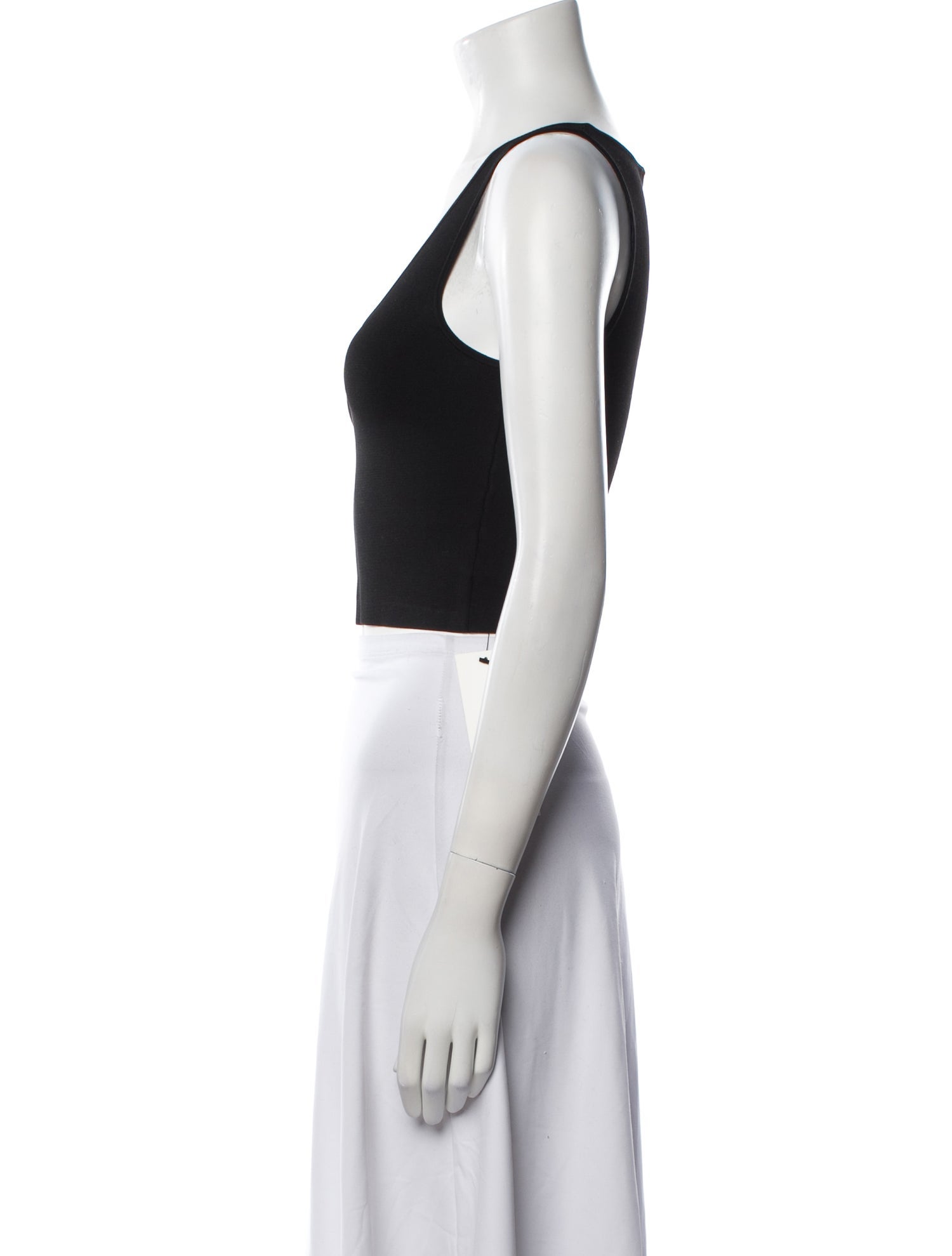 A.L.C. Scoop Neck Sleeveless Crop Top