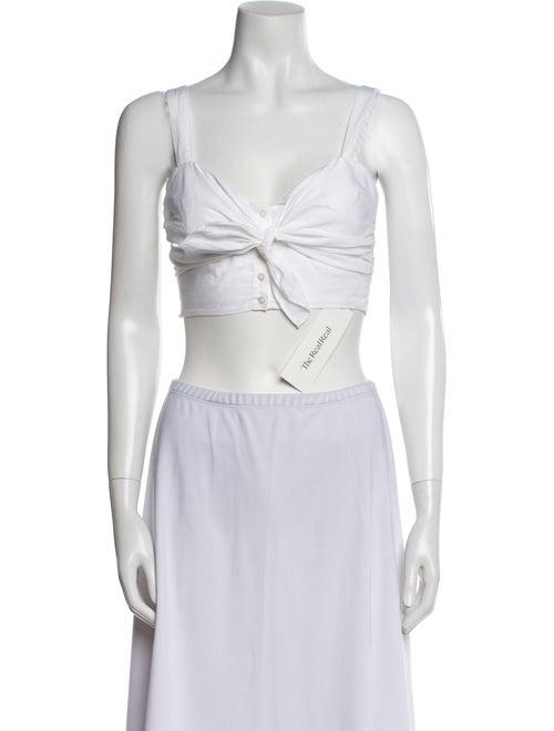 A.L.C. Square Neckline Sleeveless Crop Top