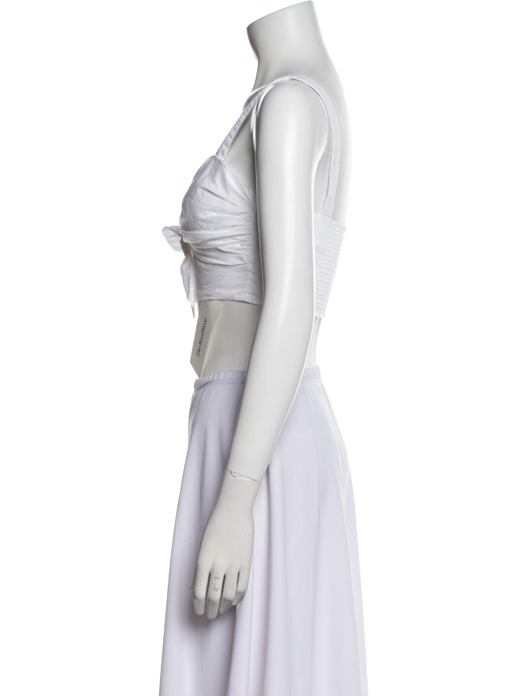 A.L.C. Square Neckline Sleeveless Crop Top