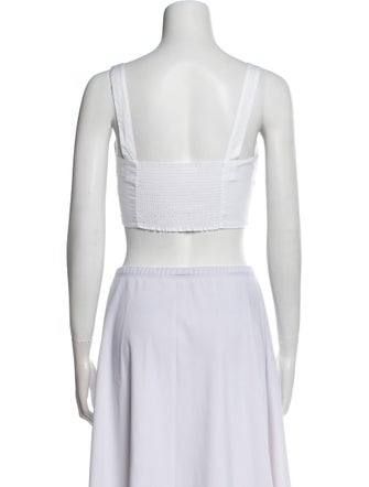 A.L.C. Square Neckline Sleeveless Crop Top