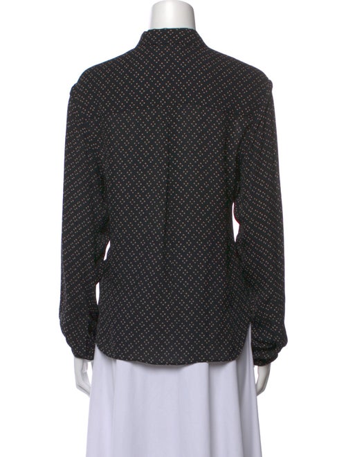 A.L.C. Silk Polka Dot Print Blouse