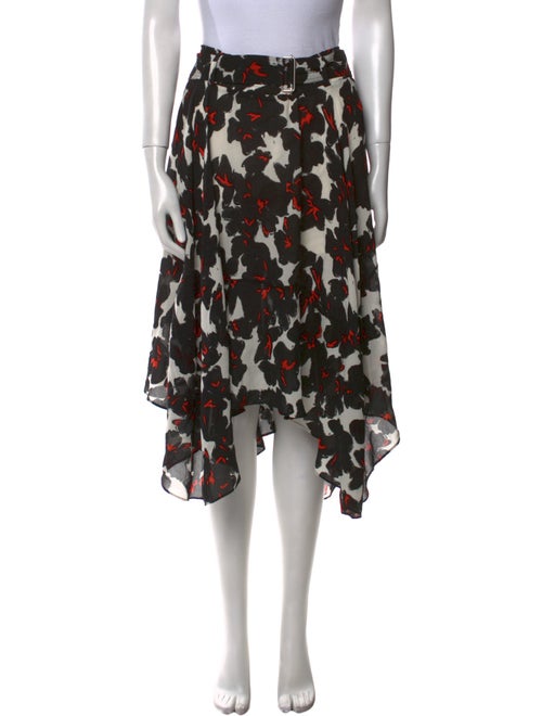 A.L.C. Silk Midi Length Skirt