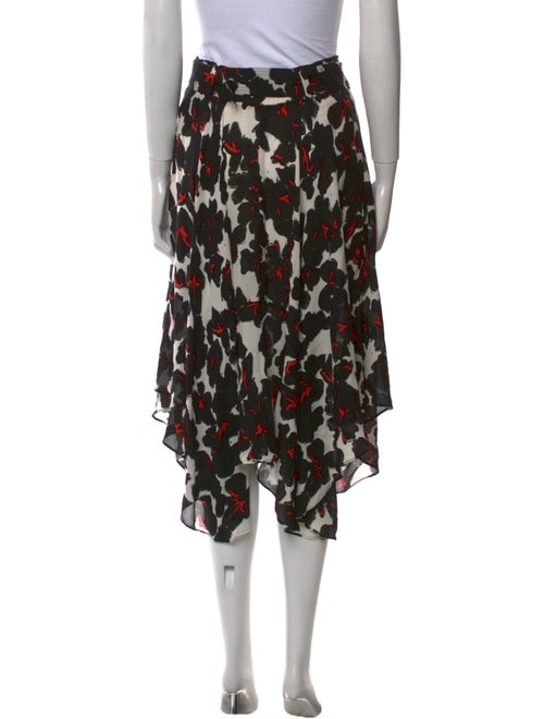 A.L.C. Silk Midi Length Skirt