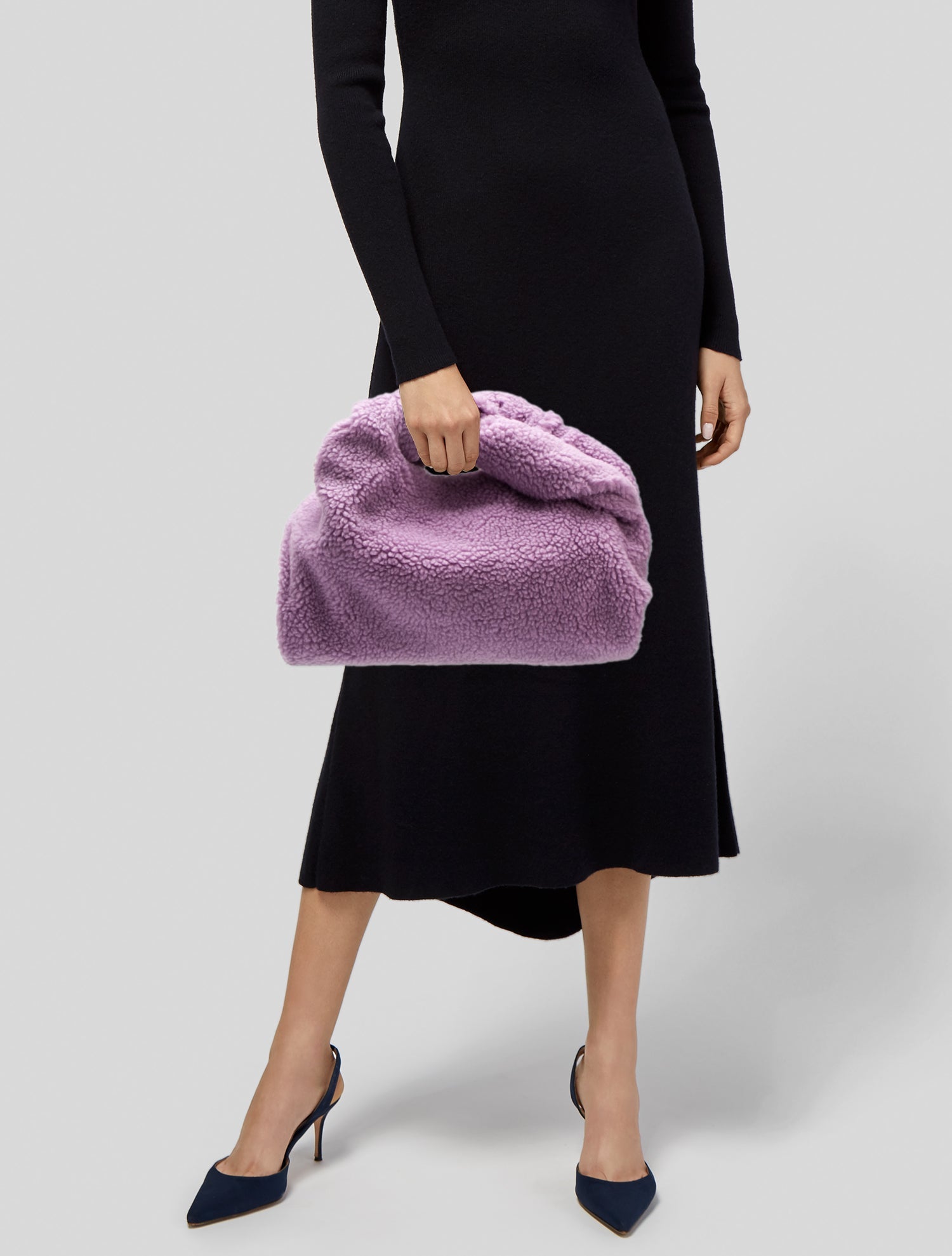 A.L.C. Faux Fur Top Handle Bag