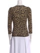 A.L.C. Animal Print Crew Neck Top