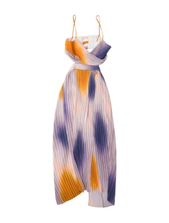 A.L.C. Tie-Dye Print Long Dress