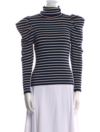 A.L.C. Striped Turtleneck Sweatshirt