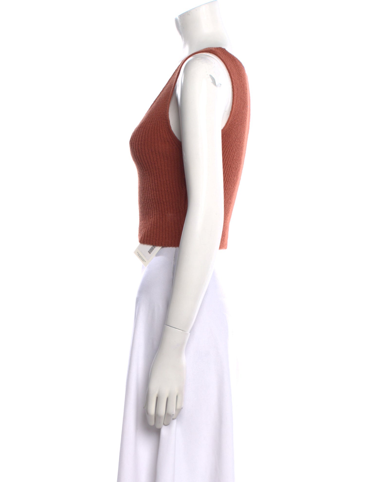 A.L.C. V-Neck Sleeveless Crop Top