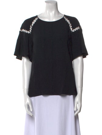A.L.C. Scoop Neck Short Sleeve T-Shirt