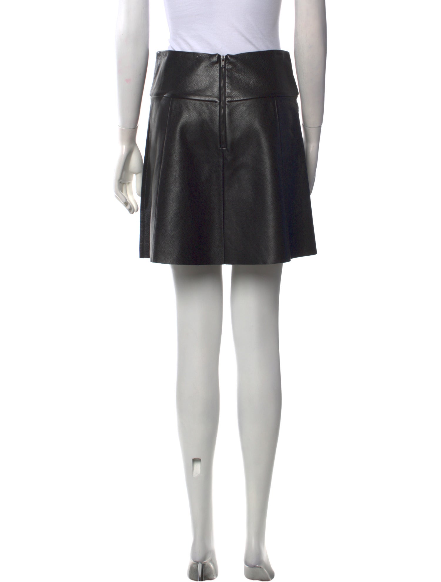 A.L.C. Leather Mini Skirt