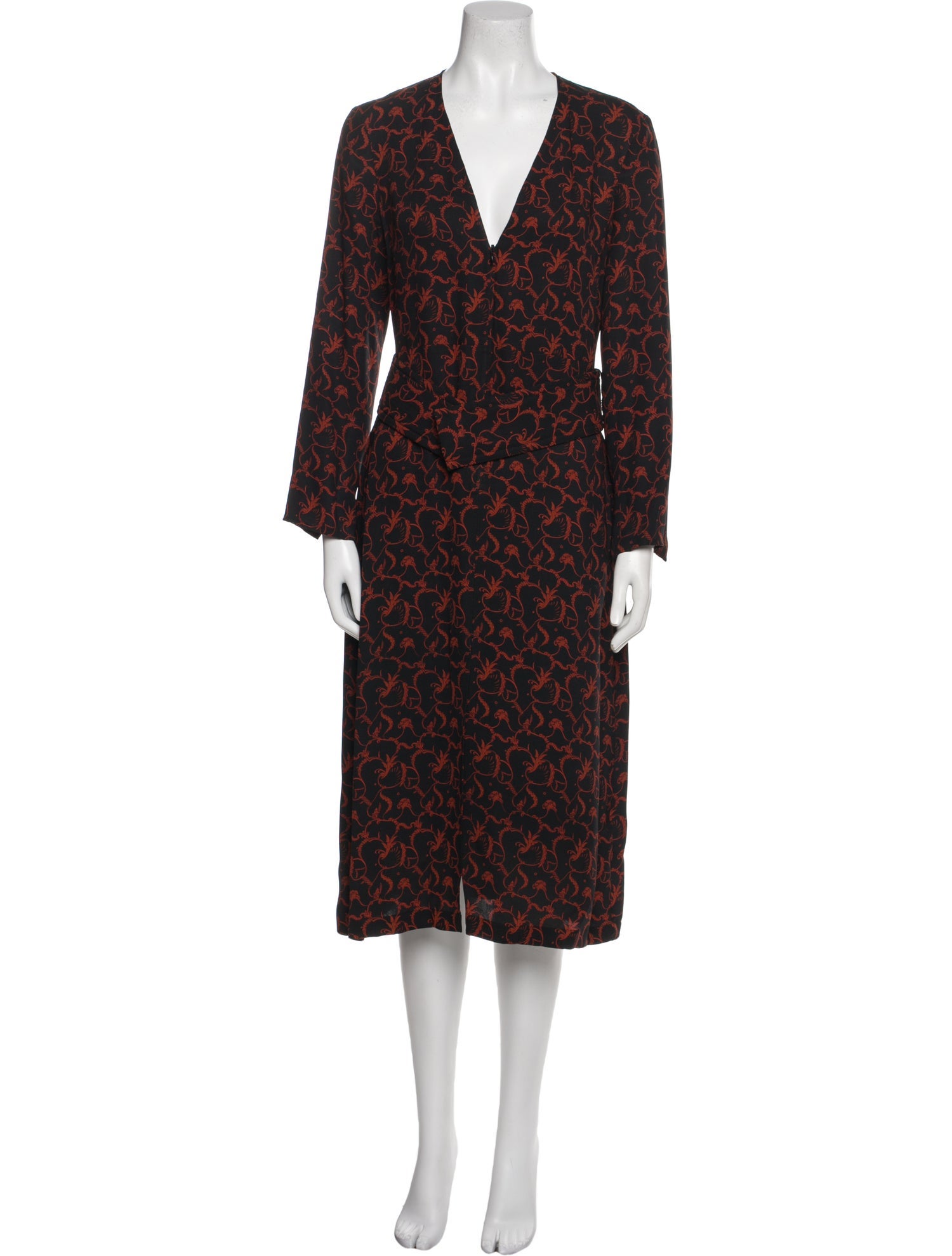 A.L.C. Silk Midi Length Dress