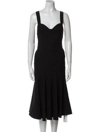 A.L.C. V-Neck Midi Length Dress