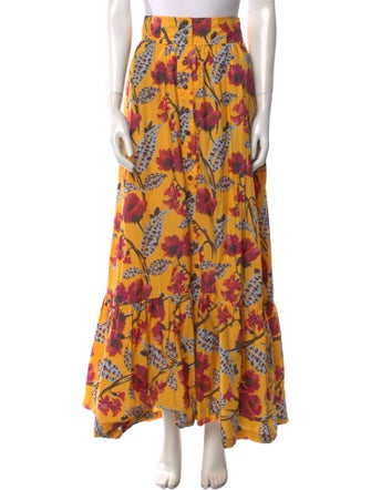 A.L.C. Floral Print Long Skirt