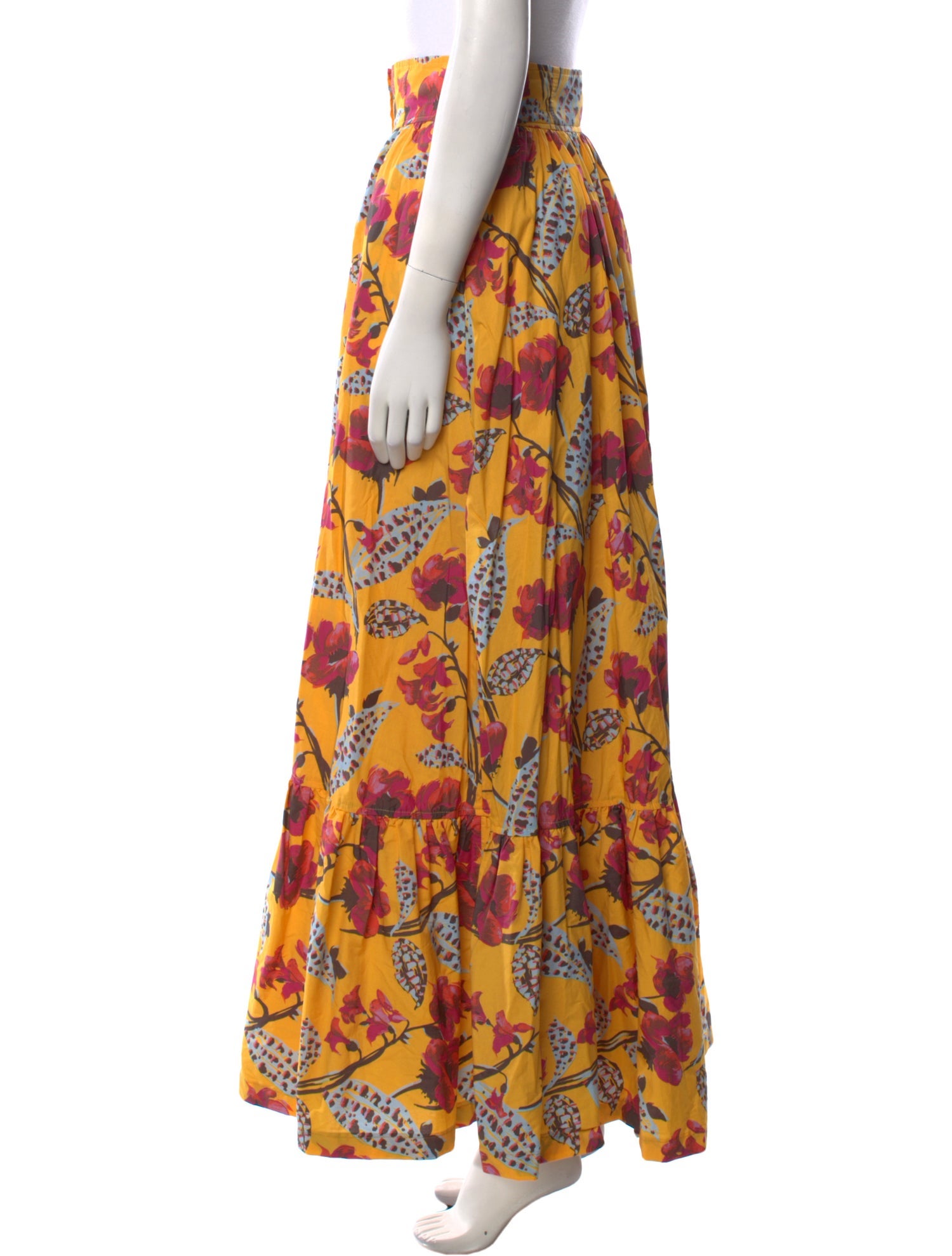 A.L.C. Floral Print Long Skirt
