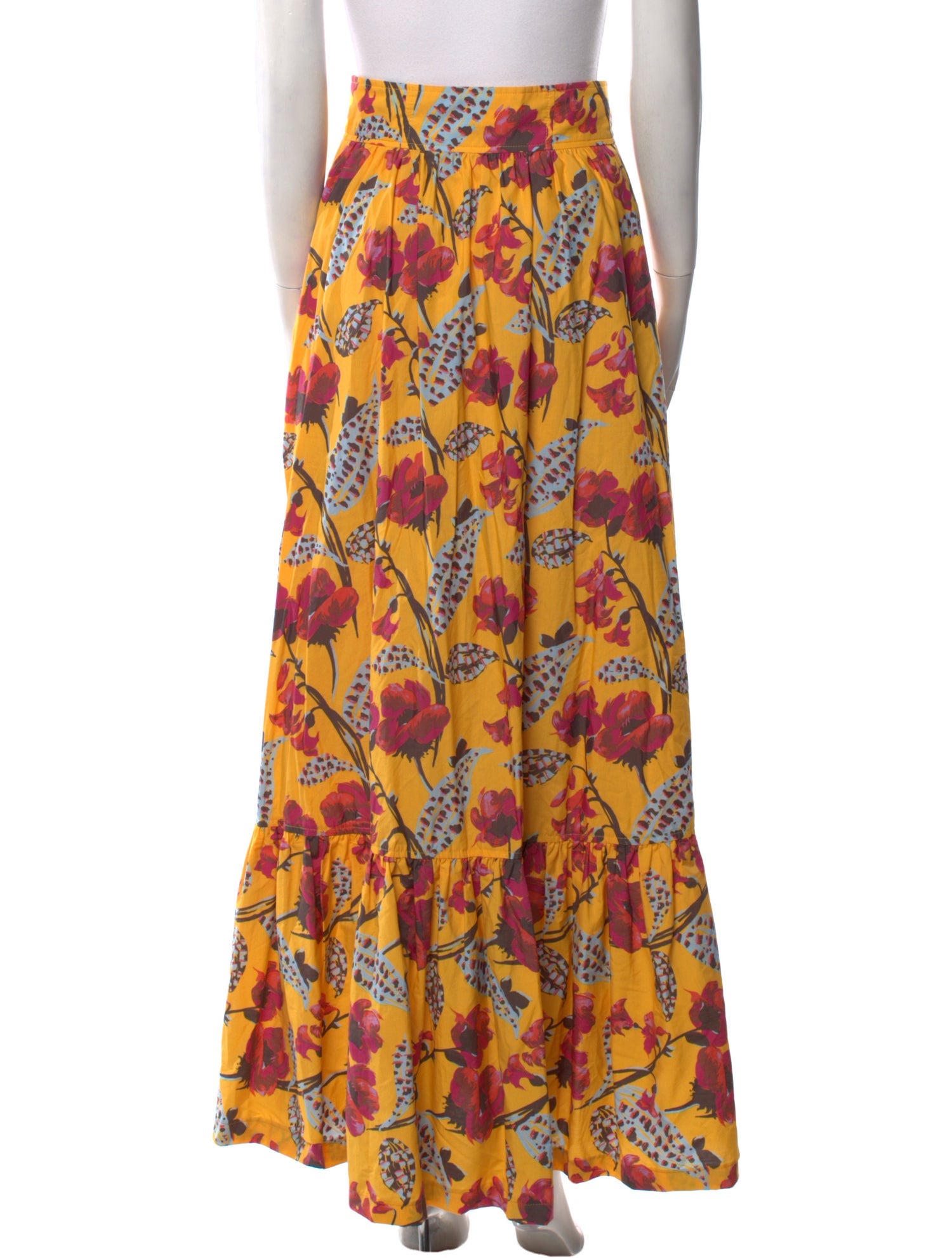A.L.C. Floral Print Long Skirt