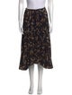 A.L.C. Printed Midi Length Skirt
