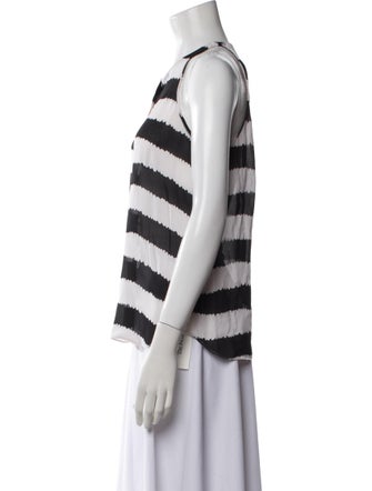 A.L.C. Silk Striped Top