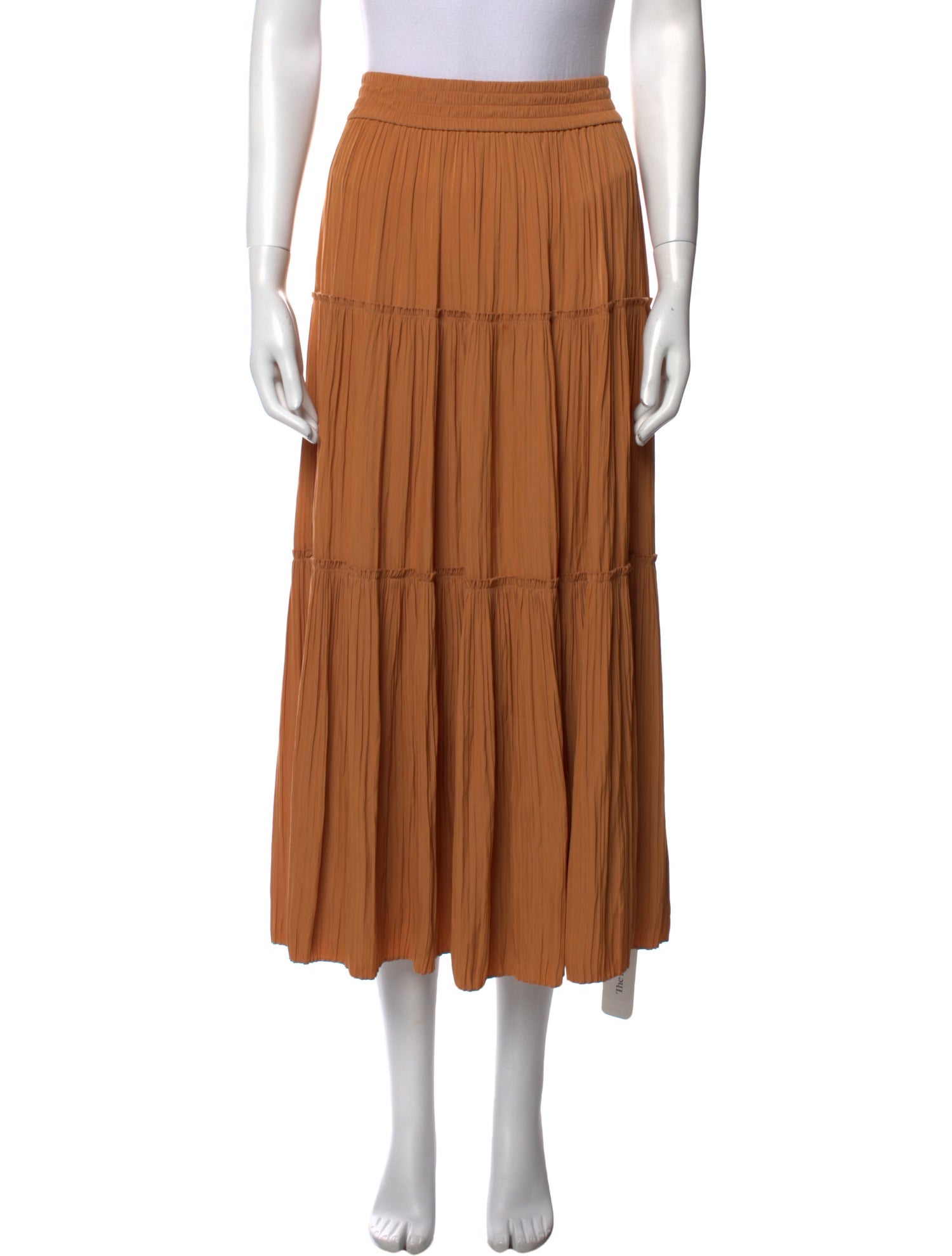 A.L.C. Ruffle Embellishment Midi Length Skirt