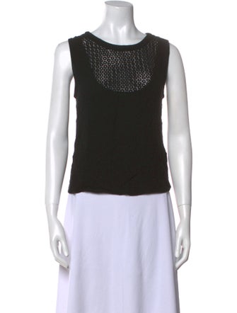 A.L.C. Bateau Neckline Sleeveless Top