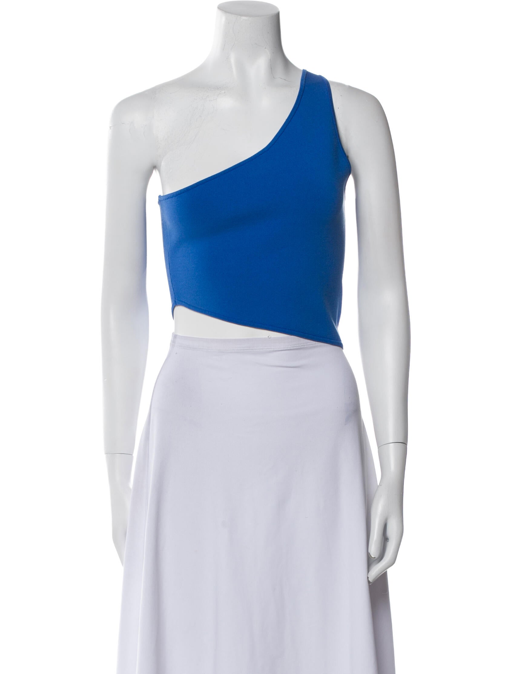 A.L.C. One-Shoulder Sleeveless Crop Top