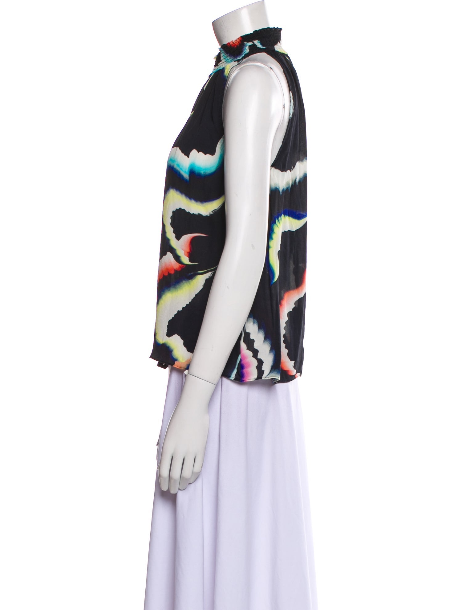 A.L.C. Silk Printed Blouse