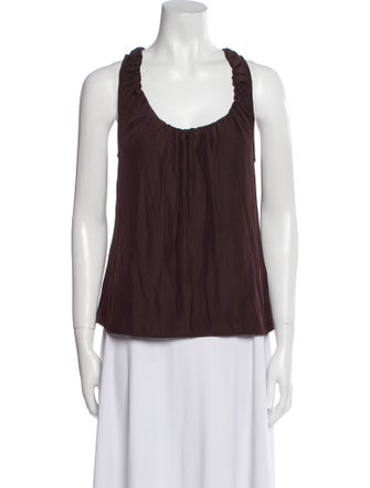 A.L.C. A.L.C Brown Sleeveless Blouse