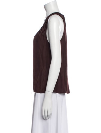 A.L.C. A.L.C Brown Sleeveless Blouse
