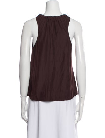 A.L.C. A.L.C Brown Sleeveless Blouse