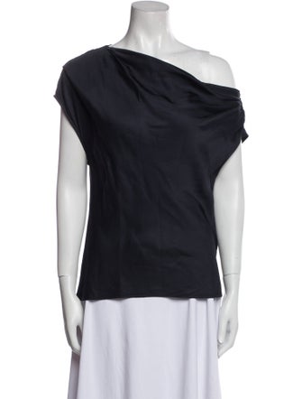 A.L.C. Cowl Neck Short Sleeve Top