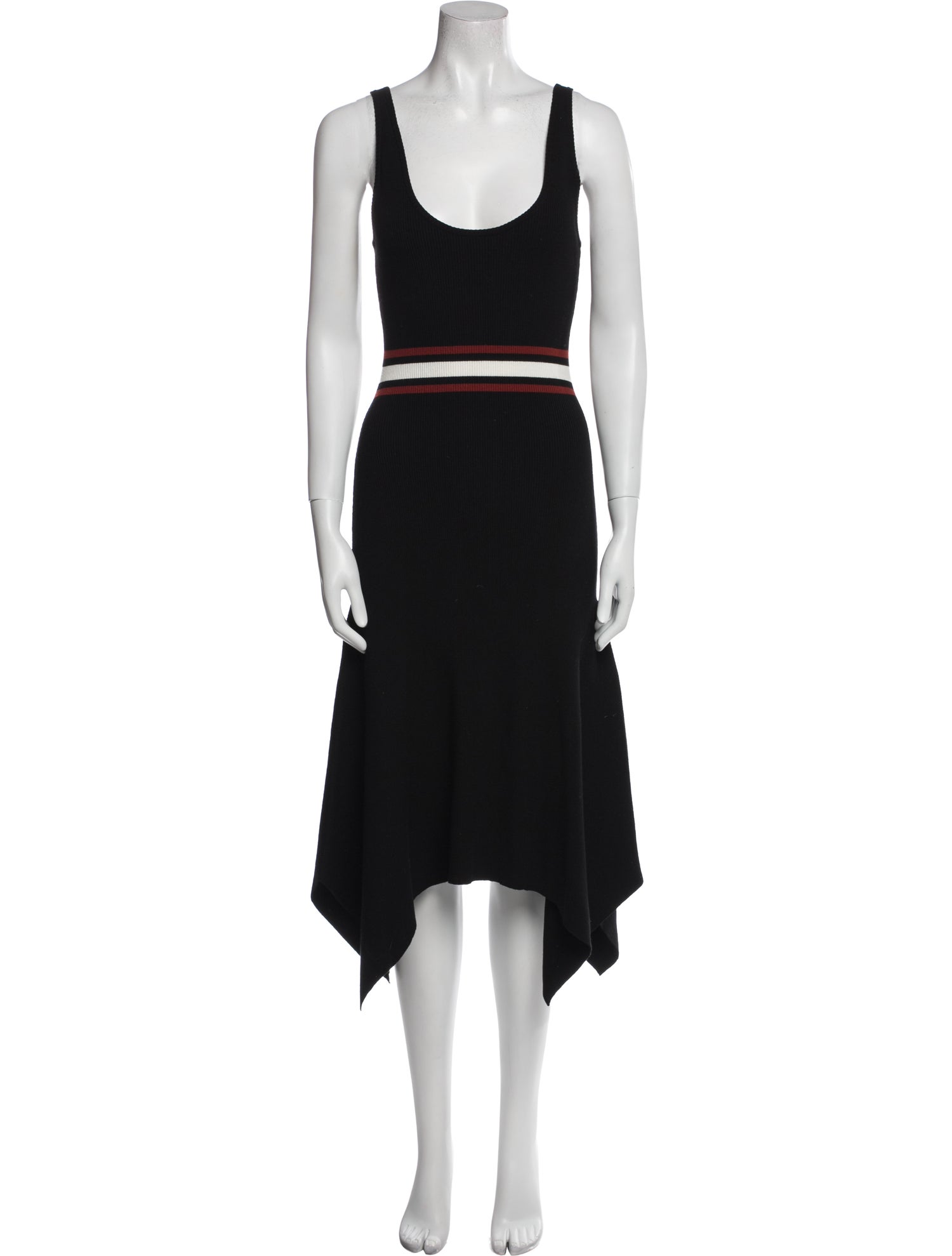 A.L.C. Scoop Neck Midi Length Dress