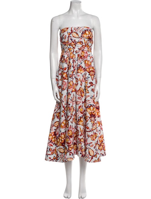 A.L.C. Floral Print Midi Length Dress
