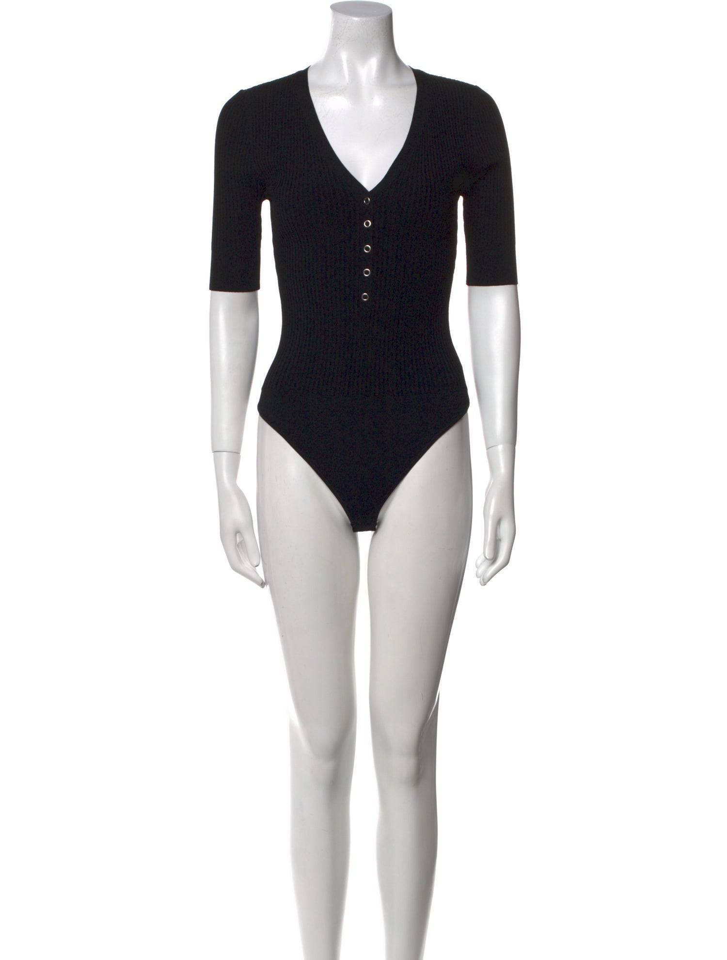 A.L.C. V-Neck Short Sleeve Bodysuit