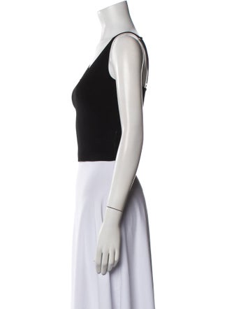 A.L.C. Scoop Neck Sleeveless Crop Top