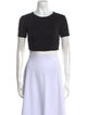 A.L.C. Crew Neck Short Sleeve Crop Top