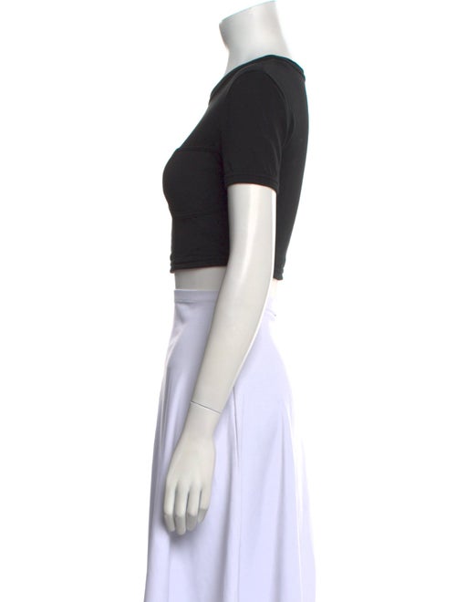 A.L.C. Crew Neck Short Sleeve Crop Top