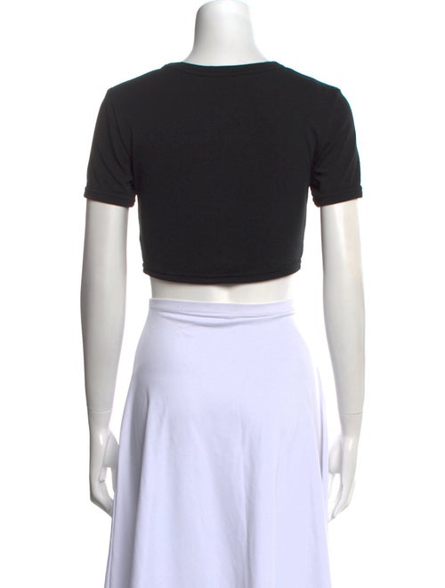 A.L.C. Crew Neck Short Sleeve Crop Top