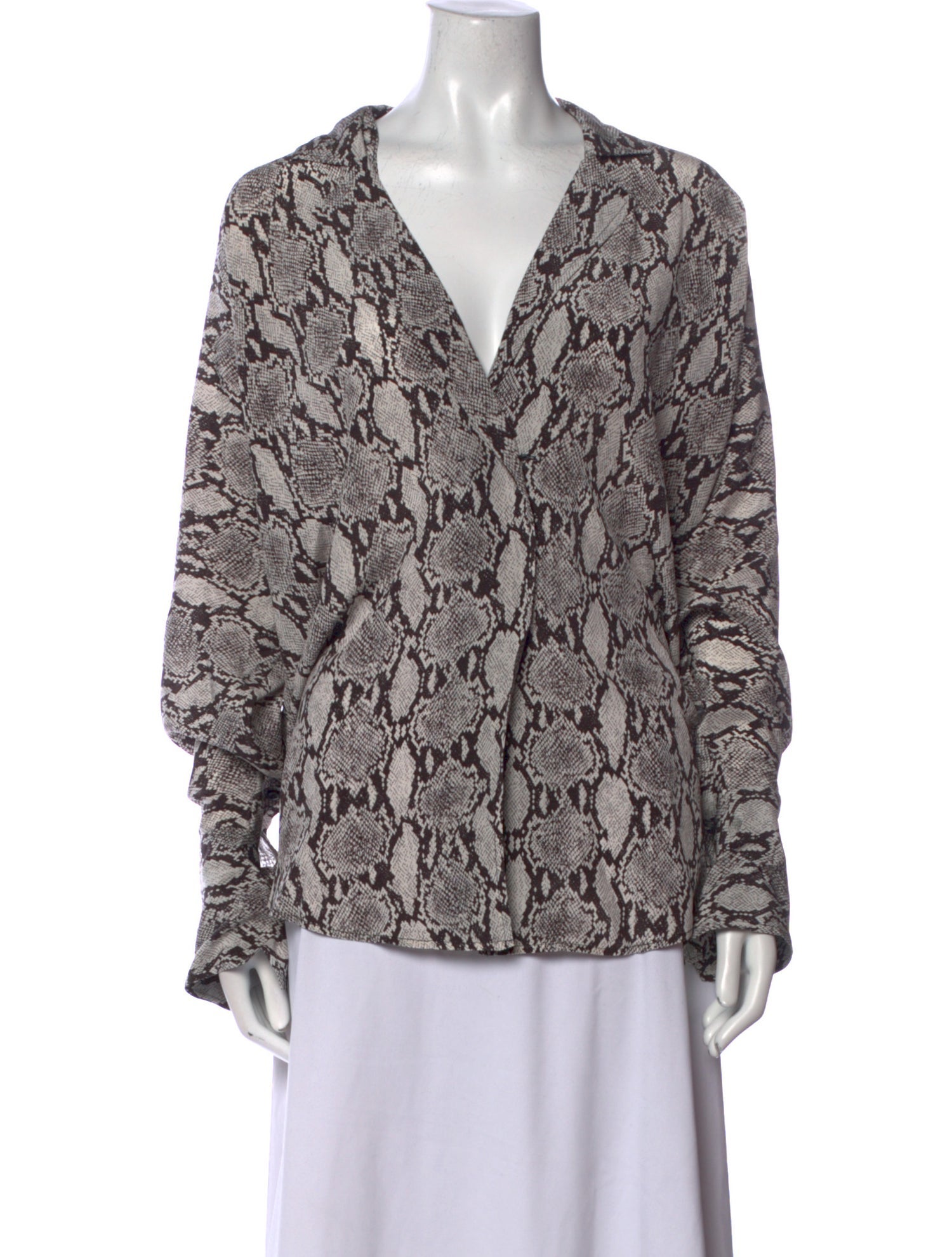 A.L.C. Silk Printed Blouse