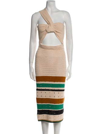 A.L.C. Striped Midi Length Dress