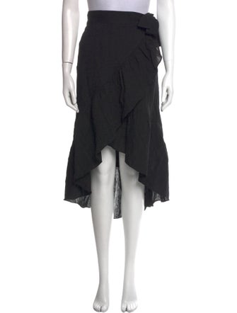 A.L.C. Ruffle Embellishment Midi Length Skirt