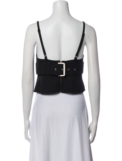 A.L.C. V-Neck Sleeveless Crop Top