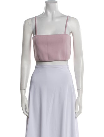 A.L.C. Square Neckline Sleeveless Crop Top