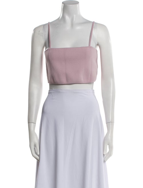A.L.C. Square Neckline Sleeveless Crop Top